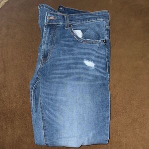 Classic Distressed Blue Jeans